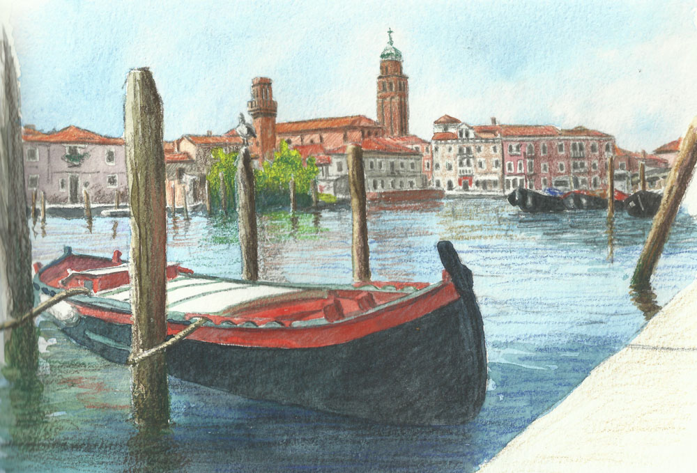 Urban Sketching mit Architektur und Stadtmotiv